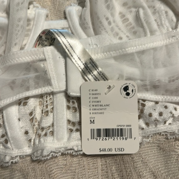 Free People All Yours lace underwired bra ivory M - Picture 4 of 11